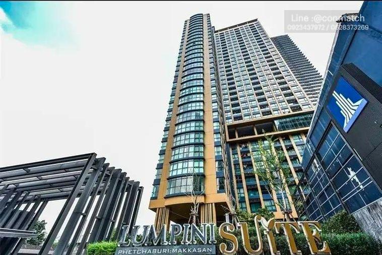 รูป 2 ห้องนอน | 1 ห้องน้ำ | MRT Phetchaburi | 41 ตร.ม. | 23,000 บาท/เดือน | ชั้น 16 — Lumpini Suite Phetchaburi - Makkasan กรุงเทพฯ - รูปที่ 1/1
