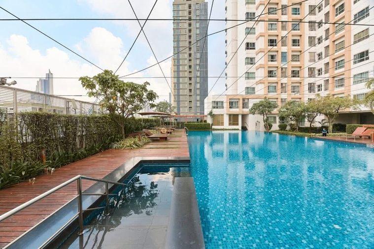 รูป 1 ห้องนอน | 1 ห้องน้ำ | BTS Krung Thon Buri | 46 ตร.ม. | 22,000 บาท/เดือน | ชั้น 21 — Q House Sathorn กรุงเทพฯ - รูปที่ 5/10