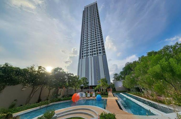 รูป 1 ห้องนอน | 1 ห้องน้ำ | BTS Yaek Lam Sali | 25 ตร.ม. | 12,000 บาท/เดือน | ชั้น 16 — IDEO Ramkamhaeng Lamsali Station กรุงเทพฯ - รูปที่ 1/1