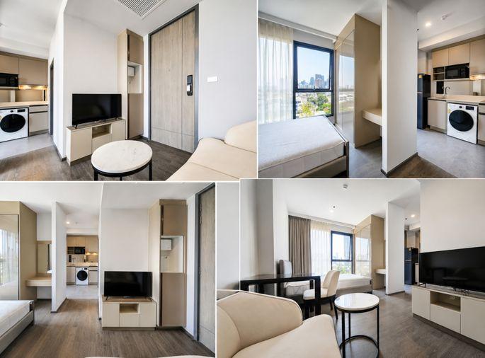 picture Studio | 1Bath | MRT Khlong Toei | 27sqm | THB 21,000/mo | Fl.10 — Coco Parc Bangkok - 2/2