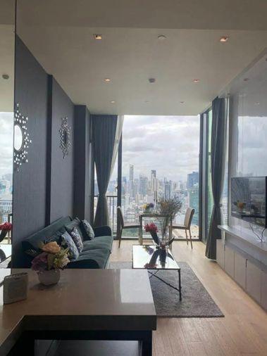 picture 1Bed | 1Bath | BTS Chit Lom | 45sqm | THB 49,000/mo | Fl.33 — 28 Chidlom Bangkok - 1/4