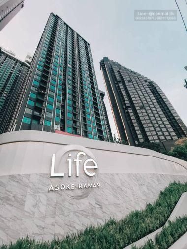 รูป 1 ห้องนอน | 1 ห้องน้ำ | MRT Phra Ram 9 | 27 ตร.ม. | 18,000 บาท/เดือน | ชั้น 35 — Life Asoke Rama 9 กรุงเทพฯ - รูปที่ 4/6