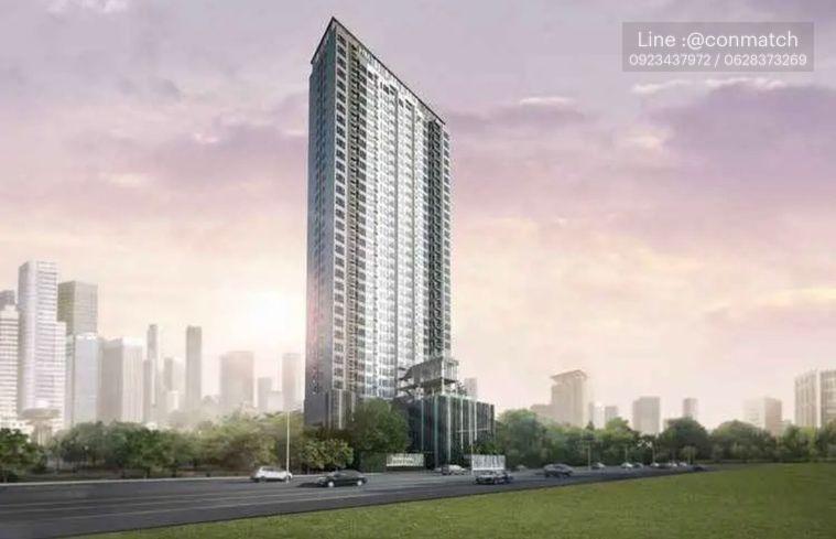 picture Studio | 1Bath | MRT Phra Ram 9 | 22sqm | THB 14,000/mo | Fl.29 — Rhythm Asoke Bangkok - 3/4