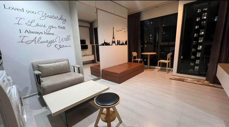 picture Studio | 1Bath | MRT Phra Ram 9 | 22sqm | THB 15,000/mo | Fl.29 — Rhythm Asoke Bangkok - 7/9