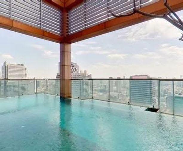 รูป 1 ห้องนอน | 1 ห้องน้ำ | BTS Saint Louis | 56 ตร.ม. | 55,000 บาท/เดือน | ชั้น 24 — The Address Sathorn กรุงเทพฯ - รูปที่ 2/10