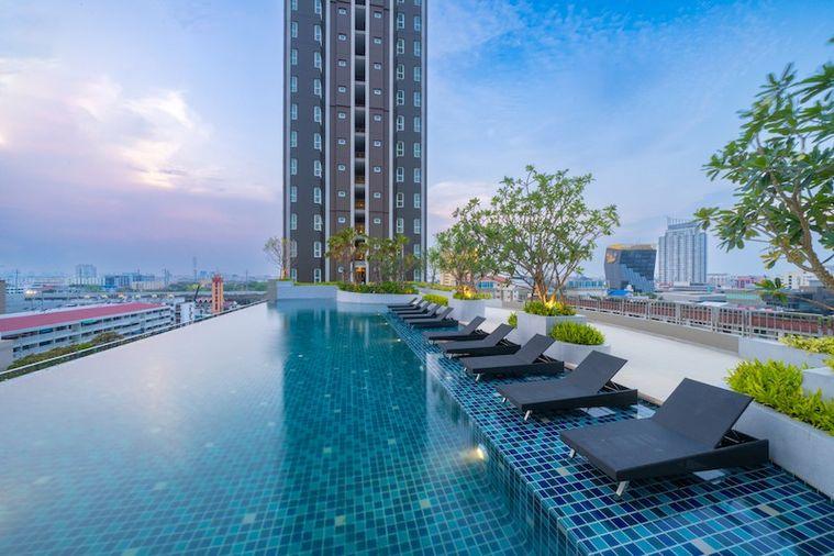 รูป 1 ห้องนอน | 1 ห้องน้ำ | BTS Yaek Lam Sali | 28 ตร.ม. | 11,000 บาท/เดือน | ชั้น 12 — Supalai Veranda Ramkhamhaeng กรุงเทพฯ - รูปที่ 3/10