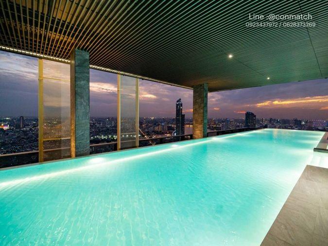รูป 3 ห้องนอน | 2 ห้องน้ำ | BTS Saphan Taksin | 91 ตร.ม. | 90,000 บาท/เดือน | ชั้น 16 — Rhythm Charoenkrung Pavillion กรุงเทพฯ - รูปที่ 6/10