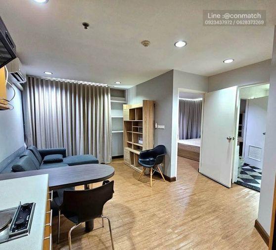 picture 2Bed | 1Bath | BTS Ratchathewi | 46sqm | THB 19,000/mo | Fl.12 — Baan Pathumwan Bangkok - 1/10