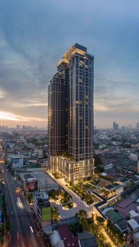 รูป 1 ห้องนอน | 1 ห้องน้ำ | BTS Saphan Taksin | 44 ตร.ม. | 32,000 บาท/เดือน | ชั้น 10 — Rhythm Charoenkrung Pavillion กรุงเทพฯ - รูปที่ 1/1