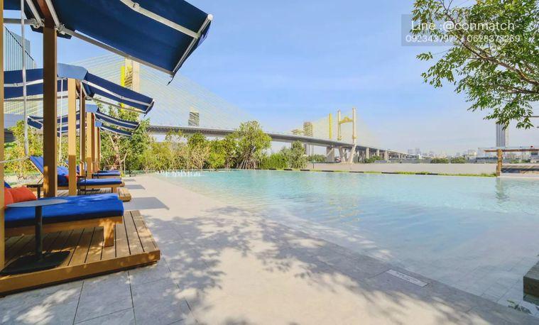 รูป 1 ห้องนอน | 1 ห้องน้ำ | BTS Krung Thon Buri | 26 ตร.ม. | 13,000 บาท/เดือน | ชั้น 31 — Nue Riverest Ratburana กรุงเทพฯ - รูปที่ 1/10