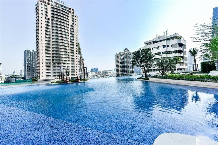 รูป 1 ห้องนอน | 1 ห้องน้ำ | MRT Si Lom | 55 ตร.ม. | 56,000 บาท/เดือน | ชั้น 14 — Supalai Icon Sathorn กรุงเทพฯ - รูปที่ 1/7