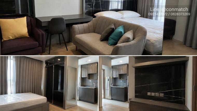 picture Studio | 1Bath | MRT Sam Yan | 25sqm | THB 19,000/mo | Fl.38 — Ashton Chula-Silom Bangkok - 1/1