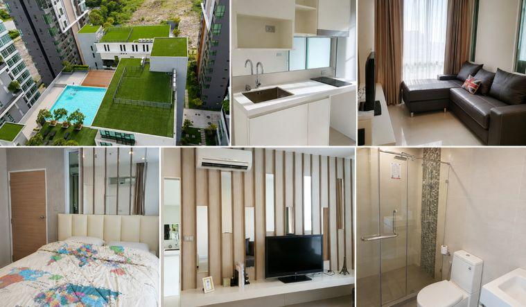 รูป 1 ห้องนอน | 1 ห้องน้ำ | BTS Udom Suk | 34 ตร.ม. | 16,000 บาท/เดือน | ชั้น 17 — The Sky Sukhumvit กรุงเทพฯ - รูปที่ 1/1