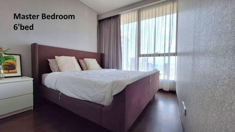 รูป 2 ห้องนอน | 2 ห้องน้ำ | BTS Phrom Phong | 56 ตร.ม. | 47,000 บาท/เดือน | ชั้น 22 — The Lumpini 24 กรุงเทพฯ - รูปที่ 9/10