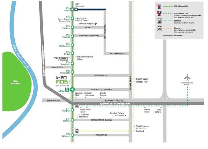 รูป 2 ห้องนอน | 1 ห้องน้ำ | BTS Udom Suk | 54 ตร.ม. | 40,000 บาท/เดือน | ชั้น 15 — Ideo Mobi Sukhumvit 66 กรุงเทพฯ - รูปที่ 3/10