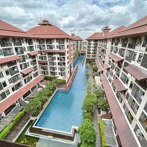รูป 1 ห้องนอน | 1 ห้องน้ำ | MRT Ratchadaphisek | 44 ตร.ม. | 12,000 บาท/เดือน | ชั้น 1 — Baan Navatara Condo กรุงเทพฯ - รูปที่ 1/9