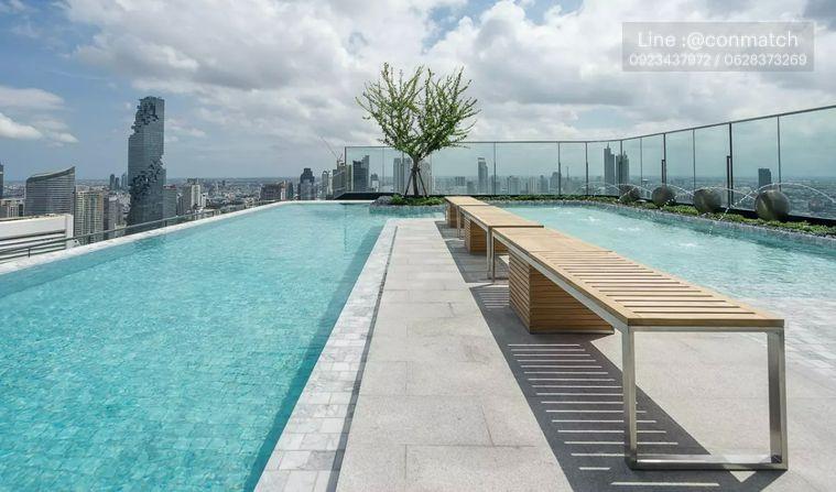 รูป 1 ห้องนอน | 1 ห้องน้ำ | MRT Sam Yan | 34 ตร.ม. | 29,000 บาท/เดือน | ชั้น 40 — Ashton Chula - Silom กรุงเทพฯ - รูปที่ 2/9