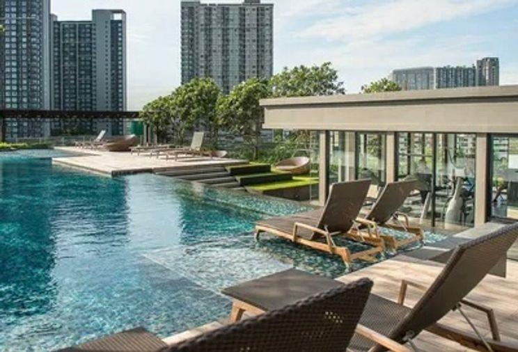 รูป 1 ห้องนอน | 1 ห้องน้ำ | BTS On Nut | 27 ตร.ม. | 15,000 บาท/เดือน | ชั้น 16 — The Base Park West Sukhumvit 77 กรุงเทพฯ - รูปที่ 2/8