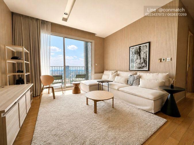 picture 2Bed | 1Bath | MRT Sam Yan | 57sqm | THB 50,000/mo | Fl.12 — Ashton Chula-Silom Bangkok - 1/2