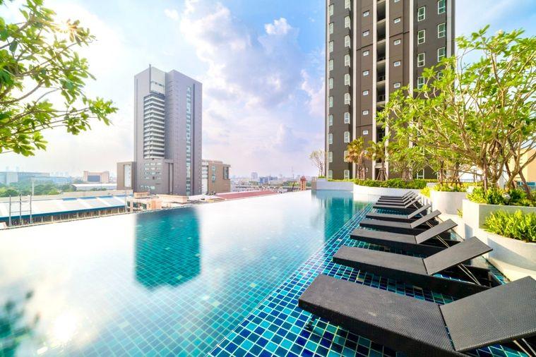 รูป 1 ห้องนอน | 1 ห้องน้ำ | BTS Yaek Lam Sali | 45 ตร.ม. | 21,000 บาท/เดือน | ชั้น 17 — Supalai Veranda Ramkhamhaeng กรุงเทพฯ - รูปที่ 6/10