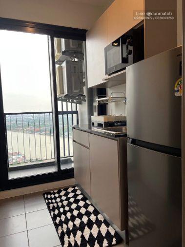 รูป 1 ห้องนอน | 1 ห้องน้ำ | MRT Phra Nang Klao Bridge | 32 ตร.ม. | 13,000 บาท/เดือน | ชั้น 39 — The Politan Rive กรุงเทพฯ - รูปที่ 6/9