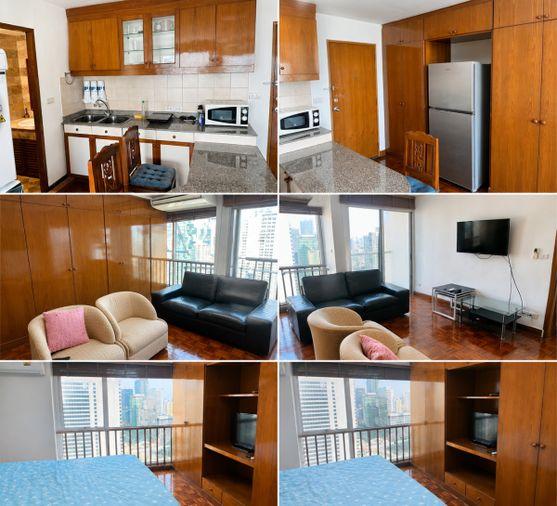 รูป 1 ห้องนอน | 1 ห้องน้ำ | BTS Saint Louis | 55 ตร.ม. | 28,000 บาท/เดือน | ชั้น 27 — Silom Suite กรุงเทพฯ - รูปที่ 1/3