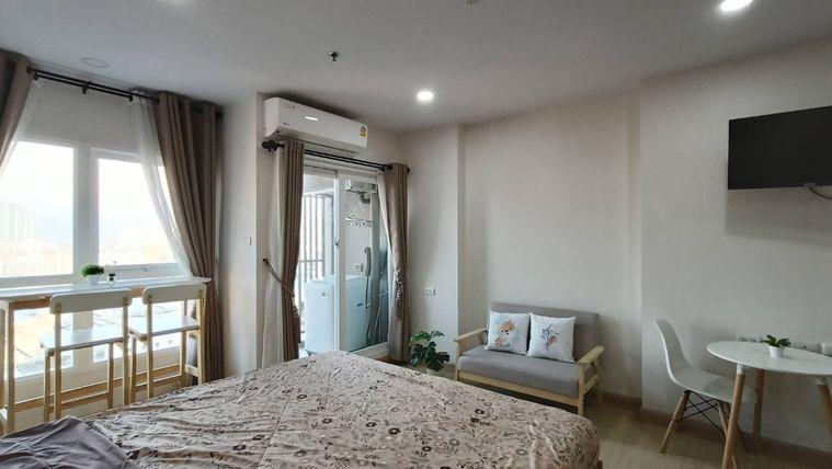 รูป 1 ห้องนอน | 1 ห้องน้ำ | BTS Yaek Lam Sali | 28 ตร.ม. | 11,000 บาท/เดือน | ชั้น 12 — Supalai Veranda Ramkhamhaeng กรุงเทพฯ - รูปที่ 6/10