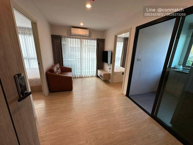 picture 2Bed | 1Bath | MRT Huai Khwang | 41sqm | THB 22,000/mo | Fl.3 — The Excel Ratchada 18 Bangkok - 1/8