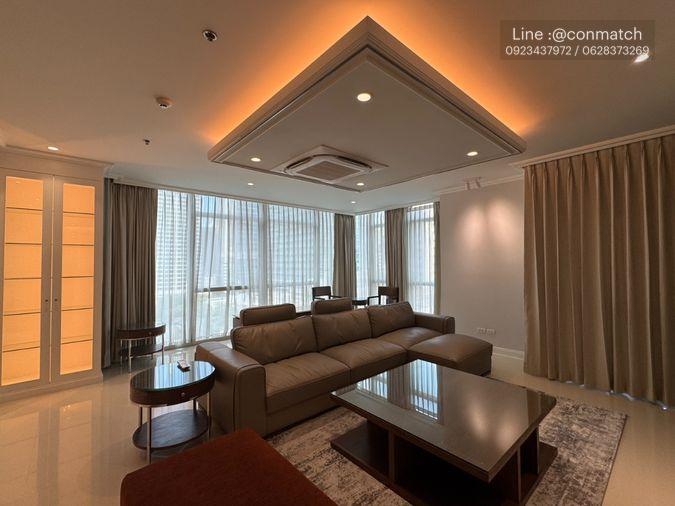 รูป 3 ห้องนอน | 3 ห้องน้ำ | BTS Phloen Chit | 189 ตร.ม. | 155,000 บาท/เดือน | ชั้น 12 — Athenee Residence กรุงเทพฯ - รูปที่ 3/10
