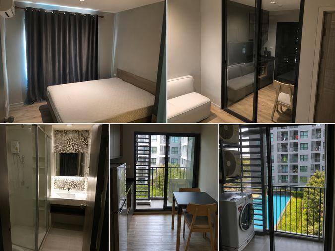 รูป 1 ห้องนอน | 1 ห้องน้ำ | BTS Bang Na | 27 ตร.ม. | 8,000 บาท/เดือน | ชั้น 5 — Aspen Condo Lasalle กรุงเทพฯ - รูปที่ 1/1