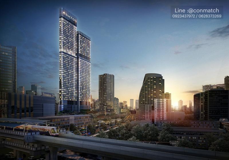 รูป 1 ห้องนอน | 1 ห้องน้ำ | BTS Asok | 35 ตร.ม. | 29,000 บาท/เดือน | ชั้น 19 — Ashton Asoke กรุงเทพฯ - รูปที่ 1/10