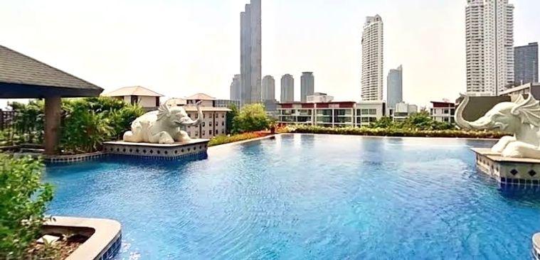 รูป 1 ห้องนอน | 1 ห้องน้ำ | BTS Krung Thon Buri | 57 ตร.ม. | 20,000 บาท/เดือน | ชั้น 17 — Baan Sathorn Chaopraya กรุงเทพฯ - รูปที่ 4/7