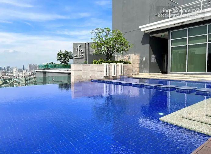 รูป 1 ห้องนอน | 1 ห้องน้ำ | MRT Sutthisan | 46 ตร.ม. | 18,000 บาท/เดือน | ชั้น 12 — Life @ Ratchada กรุงเทพฯ - รูปที่ 3/10