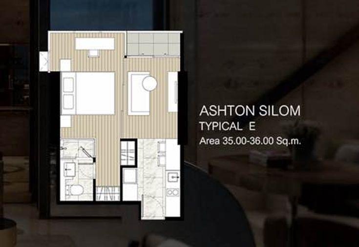 picture 1Bed | 1Bath | BTS Chong Nonsi | 36sqm | THB 35,000/mo | Fl.20 — Ashton Silom Bangkok - 9/10