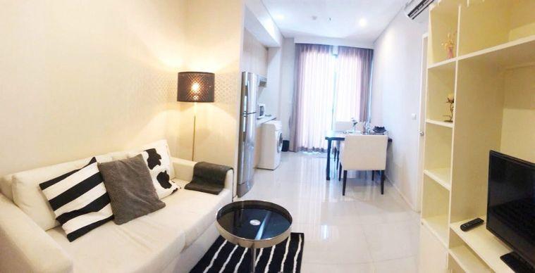 picture 1Bed | 1Bath | MRT Phetchaburi | 42sqm | THB 25,000/mo | Fl.19 — Villa Asoke Bangkok - 7/10