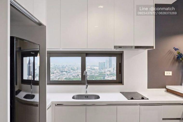 รูป 1 ห้องนอน | 1 ห้องน้ำ | BTS Chong Nonsi | 43 ตร.ม. | 30,000 บาท/เดือน | ชั้น 40 — Nara 9 Condo กรุงเทพฯ - รูปที่ 1/10