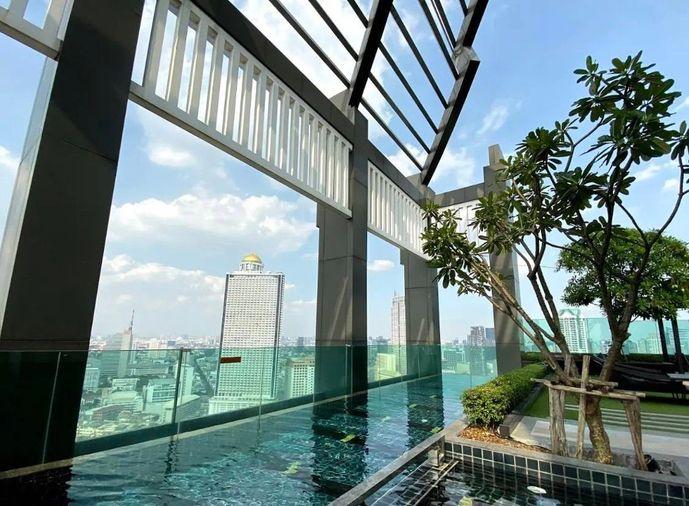 รูป 1 ห้องนอน | 1 ห้องน้ำ | BTS Saphan Taksin | 37 ตร.ม. | 20,000 บาท/เดือน | ชั้น 3 — Rhythm Sathorn กรุงเทพฯ - รูปที่ 5/10