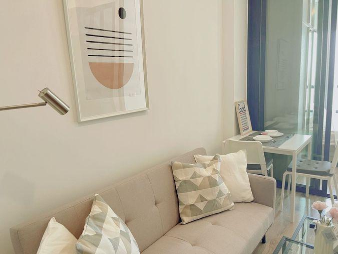 รูป 📣ให้เช่าคอนโด Knightsbridge Prime Onnut (BTS อ่อนนุช) เฟอร์บิ้วอิน เครื่องใช้ไฟฟ้าครบ @onestepliving - รูปที่ 3/9