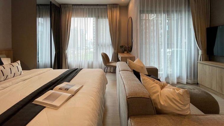 รูป สตูดิโอ | 1 ห้องน้ำ | MRT Phra Ram 9 | 28 ตร.ม. | 22,000 บาท/เดือน | ชั้น 20 — Life Asoke Rama 9 กรุงเทพฯ - รูปที่ 1/1