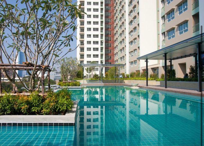 รูป 2 ห้องนอน | 2 ห้องน้ำ | MRT Phra Ram 9 | 76 ตร.ม. | 29,000 บาท/เดือน | ชั้น 15 — Lumpini Place Rama 9 Ratchada กรุงเทพฯ - รูปที่ 6/10