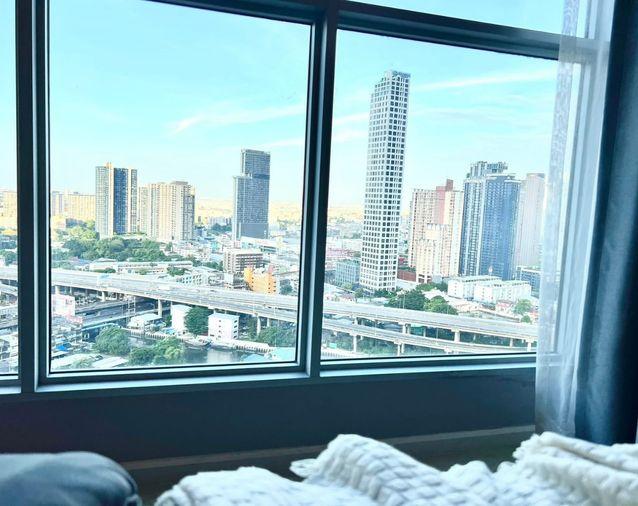 picture 1Bed | 1Bath | BTS Phra Khanong | 39sqm | THB 18,000/mo | Fl.26 — Aspire Sukhumvit 48 Bangkok - 8/10