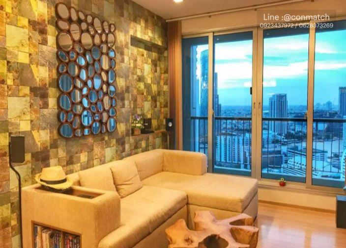รูป 1 ห้องนอน | 1 ห้องน้ำ | BTS Saphan Taksin | 45 ตร.ม. | 28,000 บาท/เดือน | ชั้น 33 — Rhythm Sathorn กรุงเทพฯ - รูปที่ 4/10