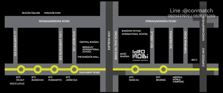 รูป สตูดิโอ | 1 ห้องน้ำ | BTS Bang Na | 21 ตร.ม. | 12,000 บาท/เดือน | ชั้น 15 — Ideo Mobi Sukhumvit Eastgate กรุงเทพฯ - รูปที่ 8/10
