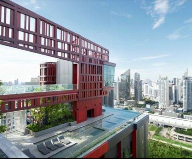 picture 1Bed | 1Bath | MRT Phra Ram 9 | 34sqm | THB 25,000/mo | Fl.16 — Life Asoke Hype Bangkok - 6/10