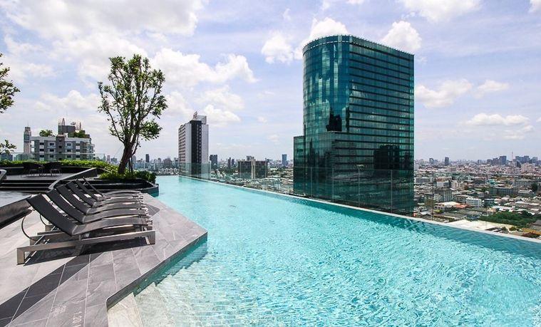 รูป 2 ห้องนอน | 1 ห้องน้ำ | MRT Phra Ram 9 | 45 ตร.ม. | 38,000 บาท/เดือน | ชั้น 16 — Knightsbridge Space Rama 9 กรุงเทพฯ - รูปที่ 3/10