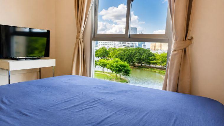 รูป 1 ห้องนอน | 1 ห้องน้ำ | MRT Si Lom | 36 ตร.ม. | 9,000 บาท/เดือน | ชั้น 5 — Parkland Srinakarin Lakeside กรุงเทพฯ - รูปที่ 1/9