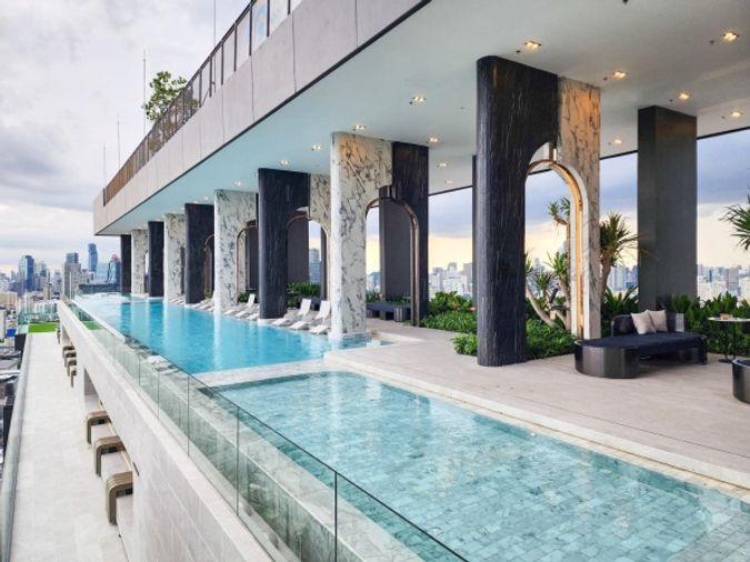 รูป 2 ห้องนอน | 1 ห้องน้ำ | MRT Queen Sirikit National Convention Centre | 48 ตร.ม. | 45,000 บาท/เดือน | ชั้น 35 — Life Rama 4 - Asoke กรุงเทพฯ - รูปที่ 2/5