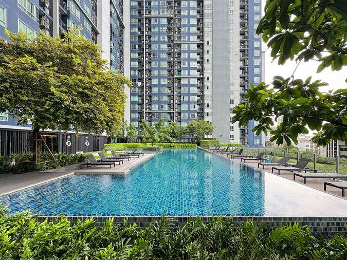 รูป 1 ห้องนอน | 1 ห้องน้ำ | BTS On Nut | 30 ตร.ม. | 15,000 บาท/เดือน | ชั้น 32 — The Base Sukhumvit 77 กรุงเทพฯ - รูปที่ 1/9