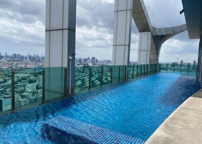 picture 2Bed | 2Bath | MRT Huai Khwang | 55sqm | THB 27,000/mo | Fl.11 — Life Ratchada Bangkok - 5/10