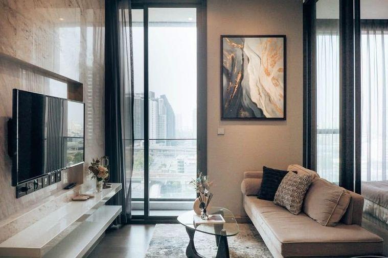 รูป 1 ห้องนอน | 1 ห้องน้ำ | MRT Phetchaburi | 36 ตร.ม. | 38,000 บาท/เดือน | ชั้น 16 — The Esse At Singha Complex กรุงเทพฯ - รูปที่ 1/2